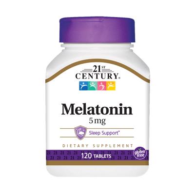 Натуральна добавка 21st Century Melatonin 5 мг 120 таб. (3904)