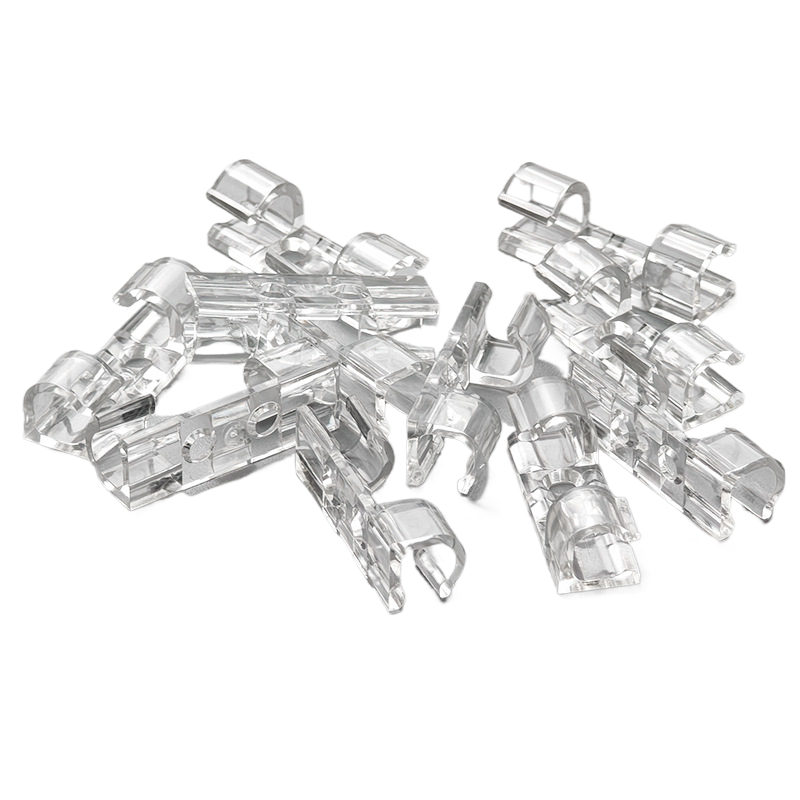 Зажимы для кабелей самоклеящиеся 33х13 мм 20 шт. Прозрачный (29402)