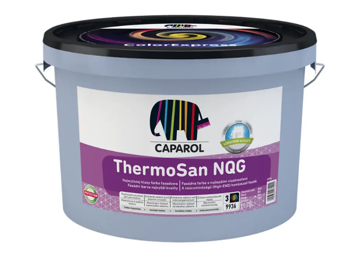 Краска фасадная силиконовая Caparol ThermoSan NQG матовая 11,75 л Прозрачный (1814418346)