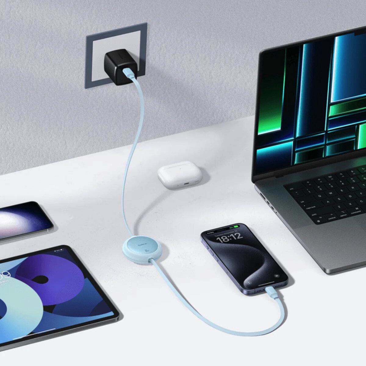 Кабель синхронизации BASEUS Free2Pull Mini Charging Cable (P10364500311-01) - фото 5