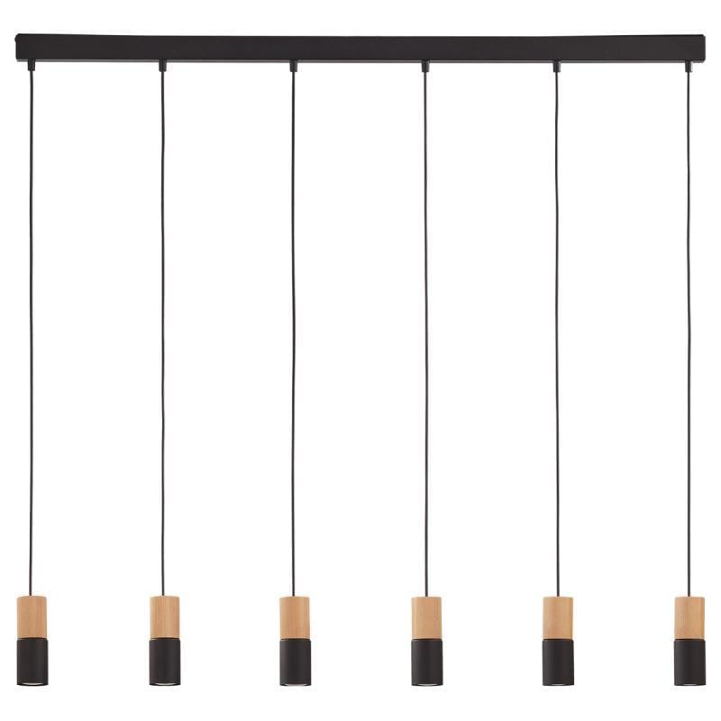 Подвесной светильник TK Lighting 6312 Elit Black/Wood 6