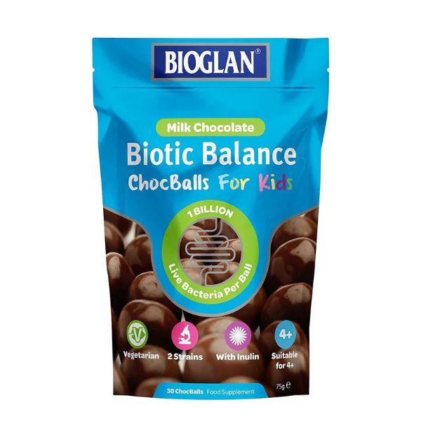 Пробіотик Bioglan Biotic Balance Chocballs For Kids Chocolate 30 Chewable Tabs (000020492)