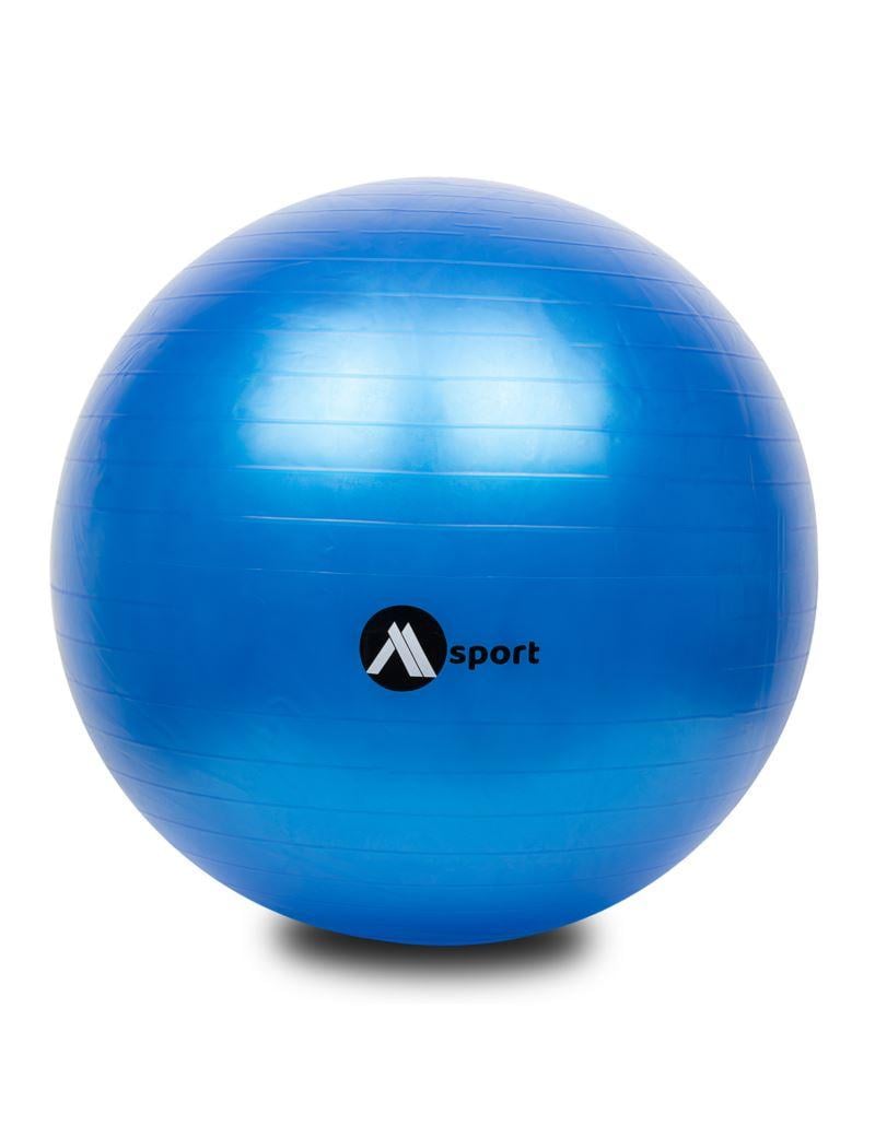 Фитбол MSport с насосом 65 см до 100 кг Синий (32406816) Фитбол MSport с насосом 65 см до 100 кг Синий (32406816)