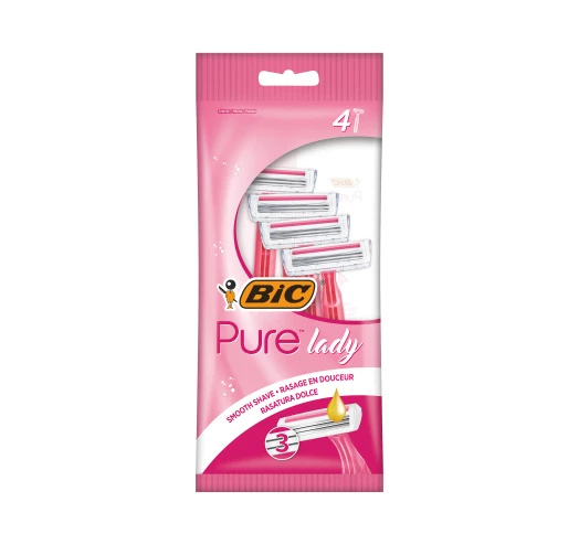 Станки бритвенные BIC Pure Lаdy с 3-мя лезвиями 4 шт. (5454)