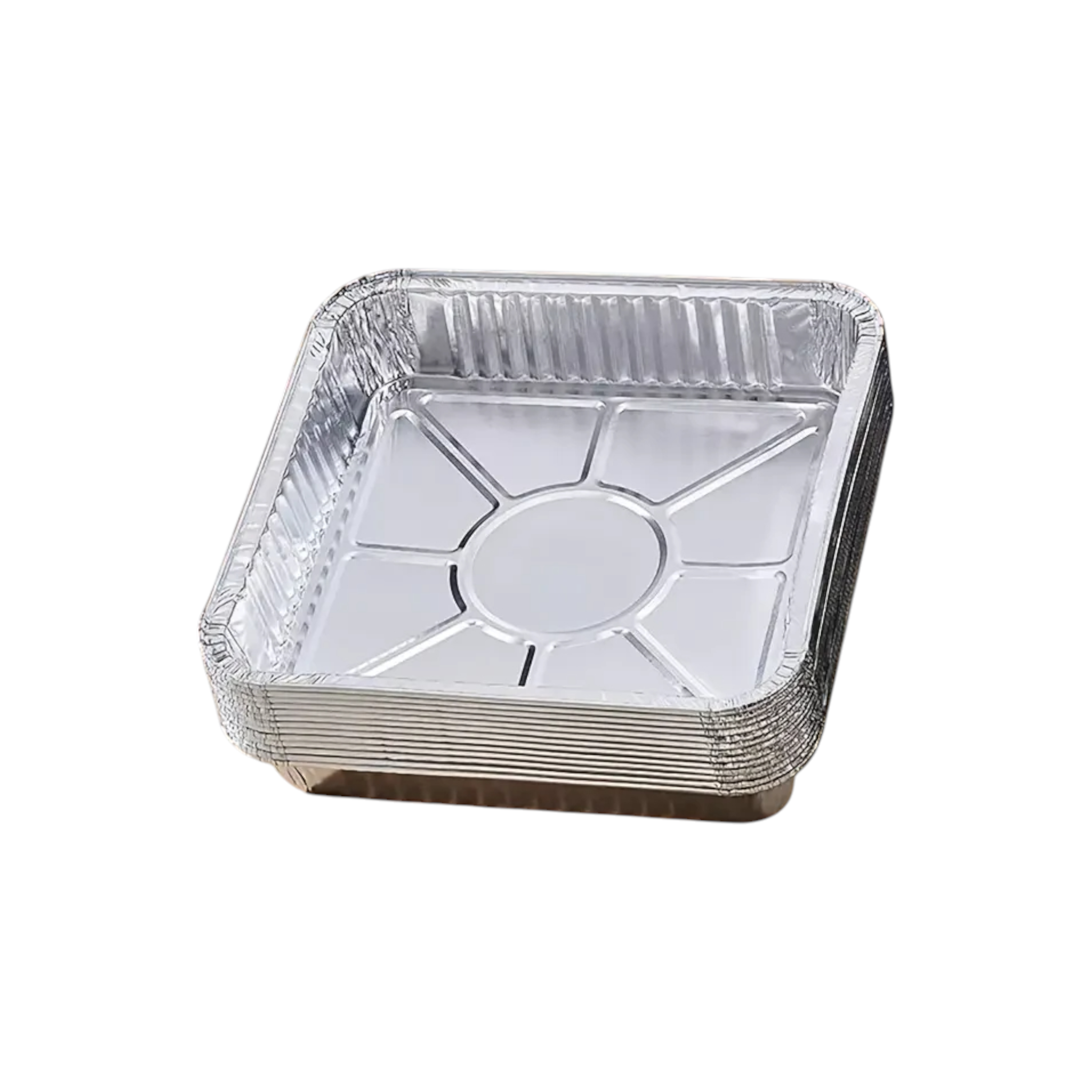Форми для випічки квадратні алюмінієві 16x16x3,8 см 10 шт. (2687521079)