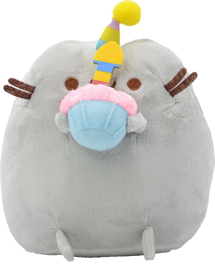 Игрушка мягкая Пушин кэт Pusheen cat S&T с кексом 23х25 см Серый (n-9721)