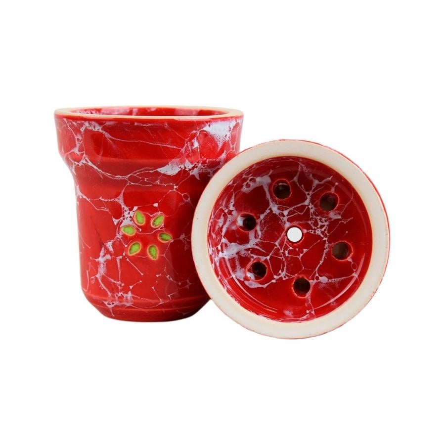Чаша для кальяну Solaris Eva Red/White (9240)