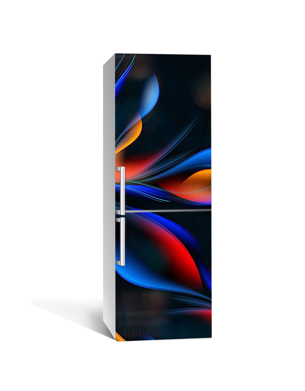 Наклейка 3D на холодильник Zatarga "Неоновое волнение" виниловая 650х2000 мм Наклейка 3D на холодильник Zatarga "Неоновое волнение" виниловая 650х2000 мм