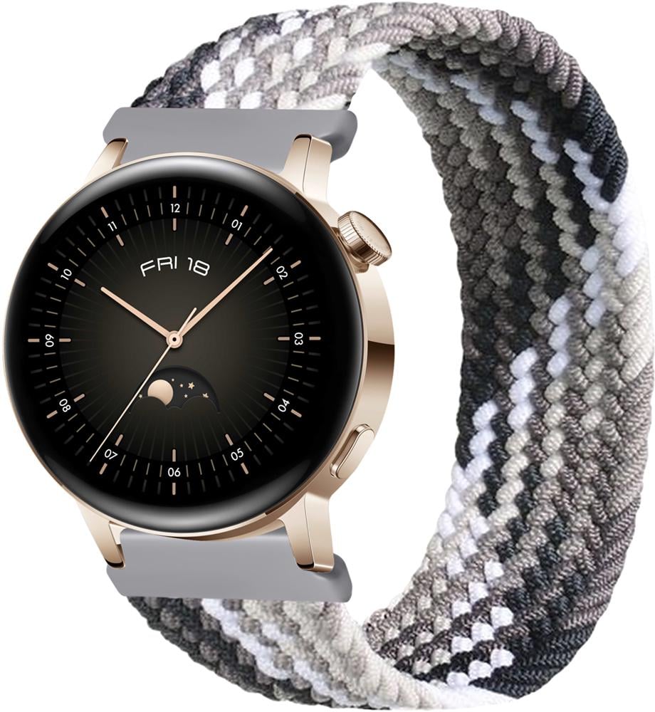 Ремешок Solo Loop Multi для Huawei Watch GT3 42 мм (145 мм) Black Silver (26275-03)