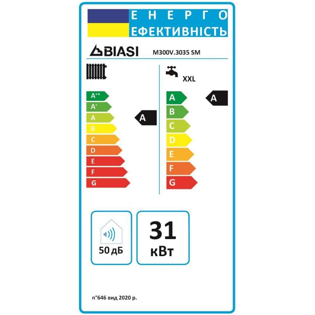 Котел газовый Biasi RINNOVA ADAPTIVE 35 кВт 350 м2 конденсационный двухконтурный (M300V.3035 SМ) - фото 4