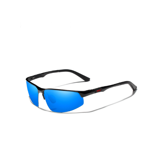 Мужские солнцезащитные очки для водителей Спорт с поляризованными линзами N9121 KINGSEVEN Черный/Синий