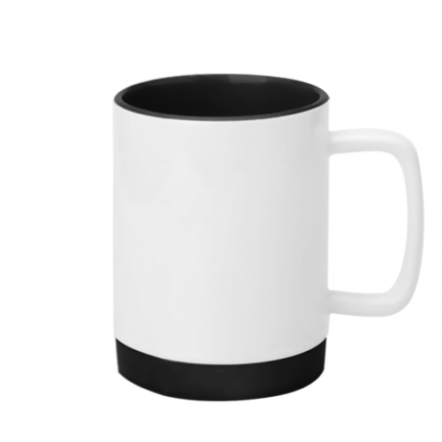 Кружка с силиконовым дном Стич 320 мл Черно-белый (16563740-17-197923) - фото 2