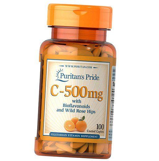 Вітамін С Vitamin C-500 with Bioflavonoids and Rose Hips 100 капс. (36367176)