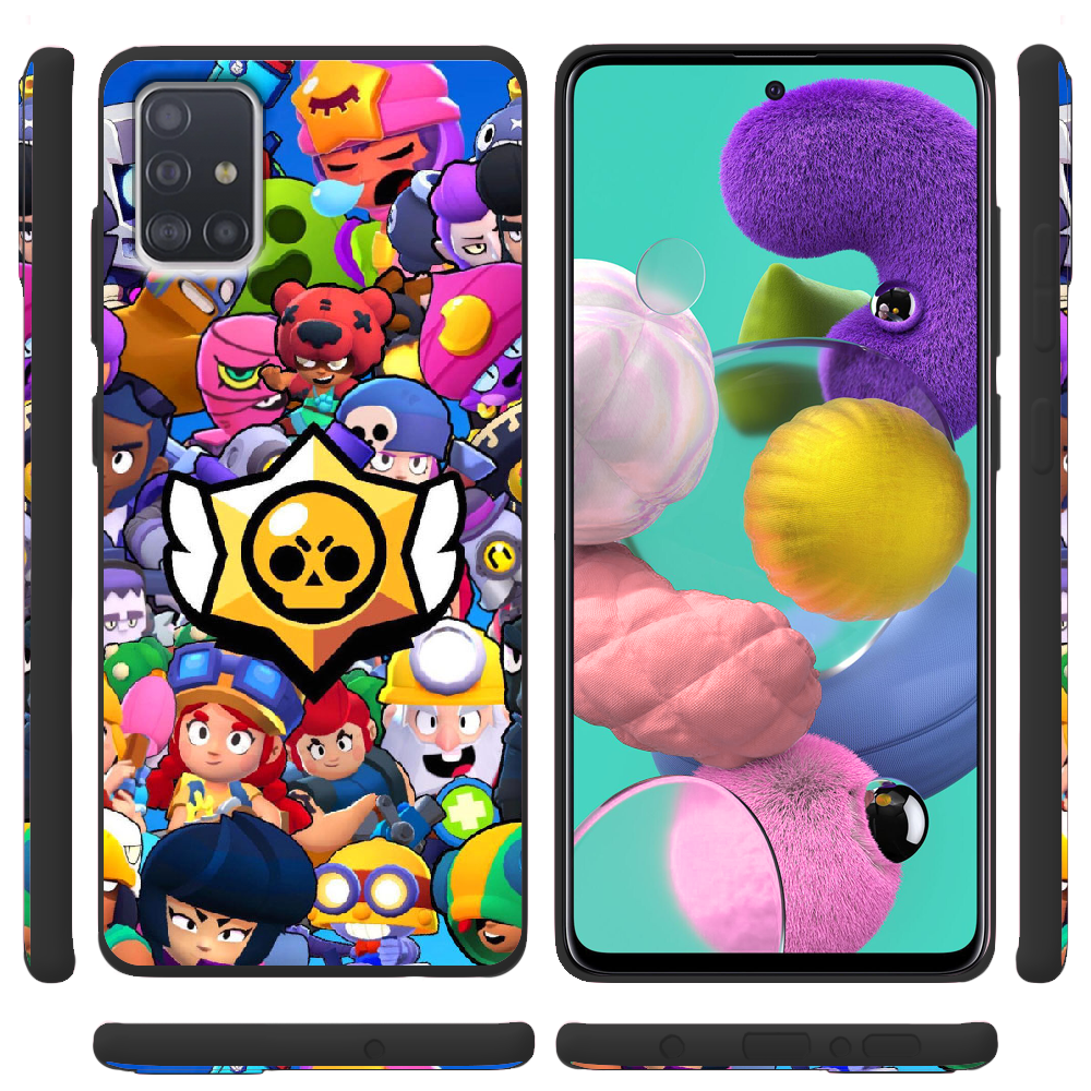 Чохол Boxface Samsung A515 Galaxy A51 Brawl Stars Чорний силікон (38808-up2389-38947) - фото 2