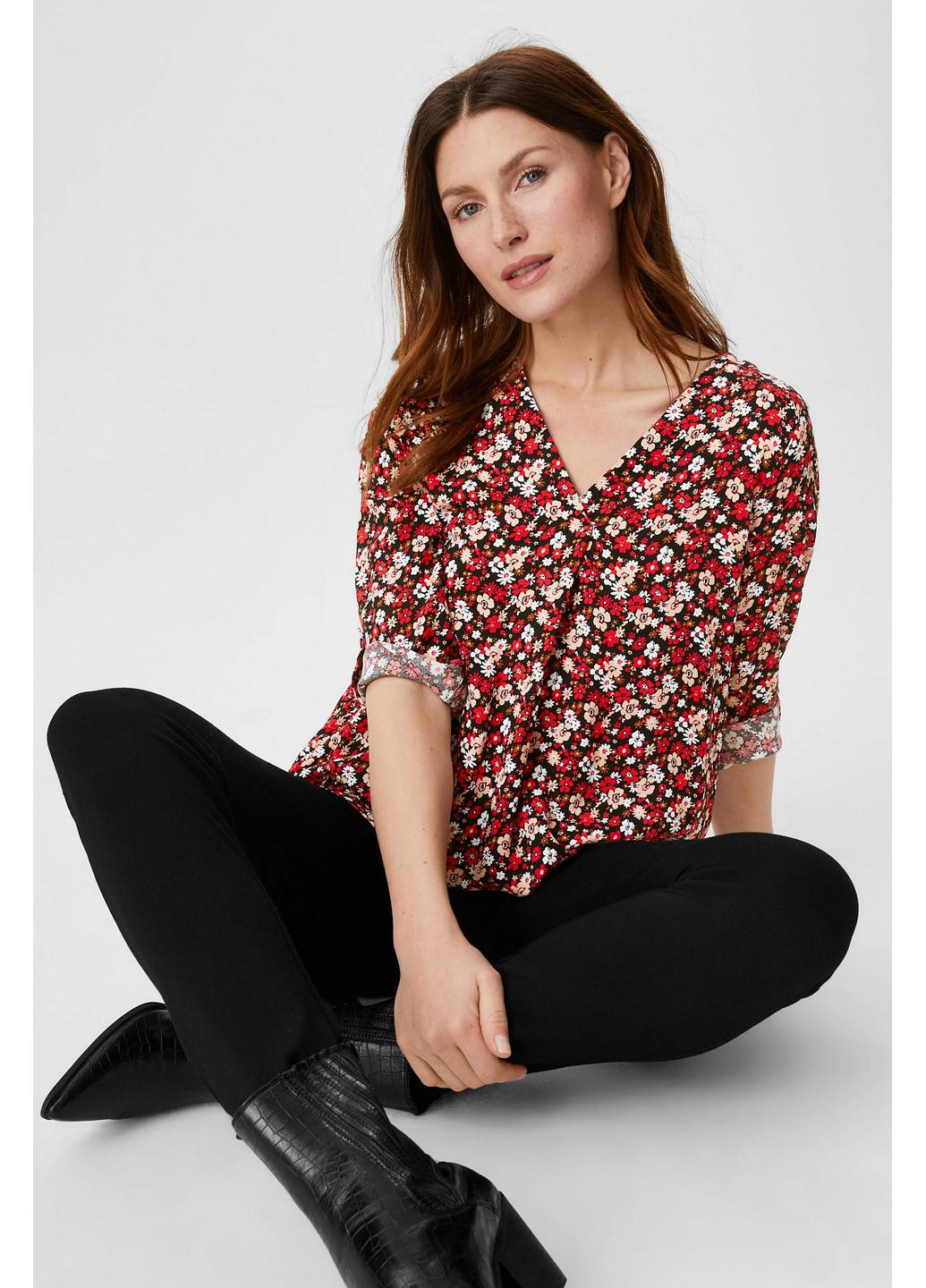 Блузка C&A 52 Чорний/Червоний (2000001275924) - фото 3 Блузка C&A 52 Чорний/Червоний (2000001275924) - фото 3