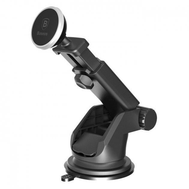 Тримач холдер автомобільний Baseus Solid Series Telescopic Magnetic Car Mount SULX-0S Silver