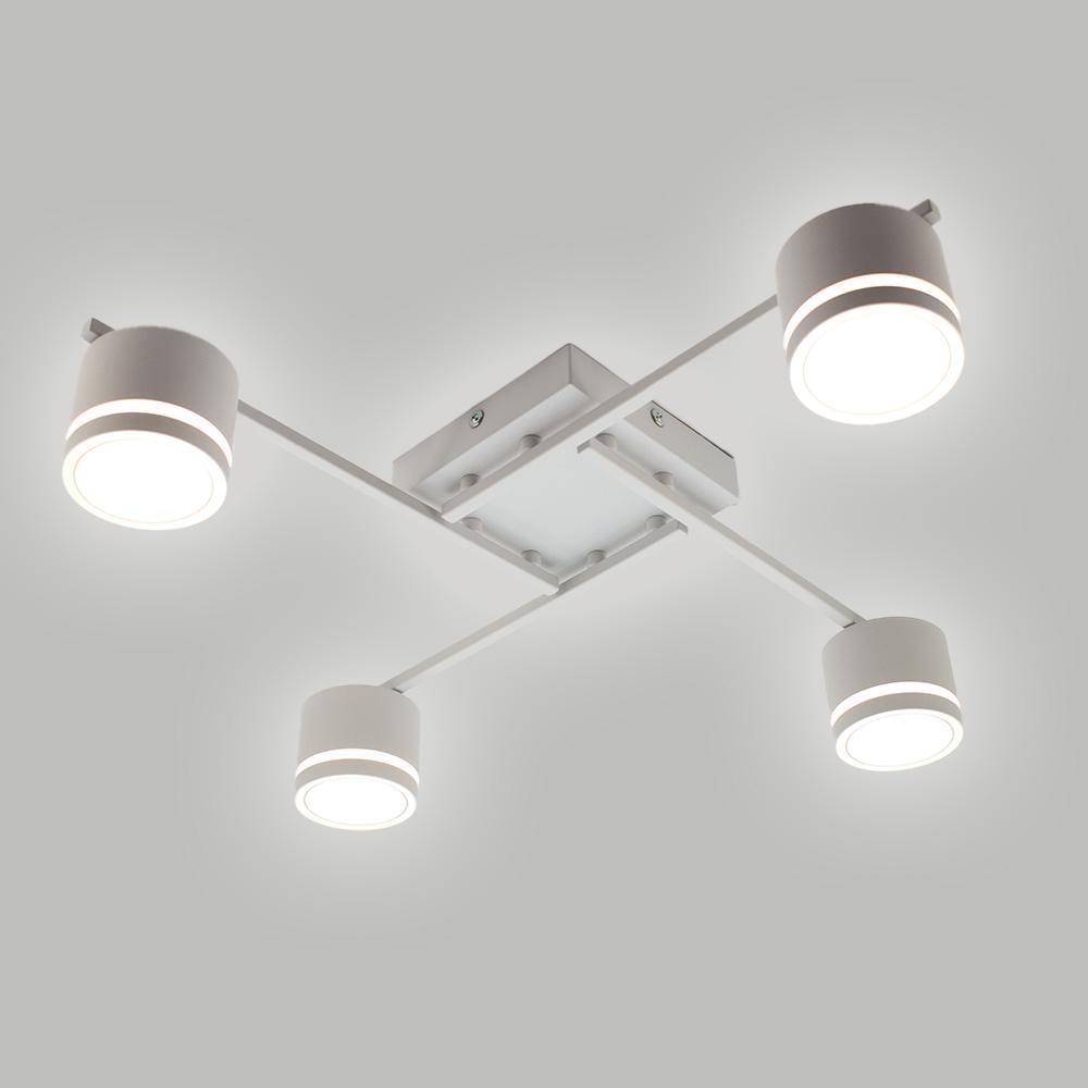 Люстра з 4 лампами в комплекті ESLLSE GELA GX53 R 600x600x120 мм Білий (10518-10542)