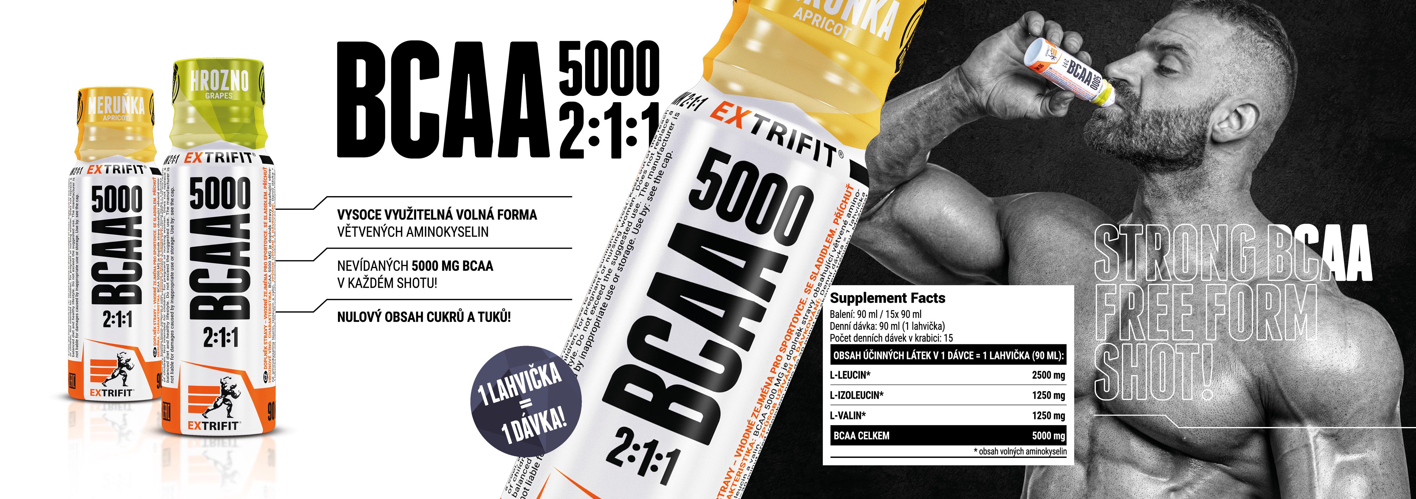 Амінокислоти Extrifit Shot BCAA 5000 Mg Grape 90 ml - фото 2