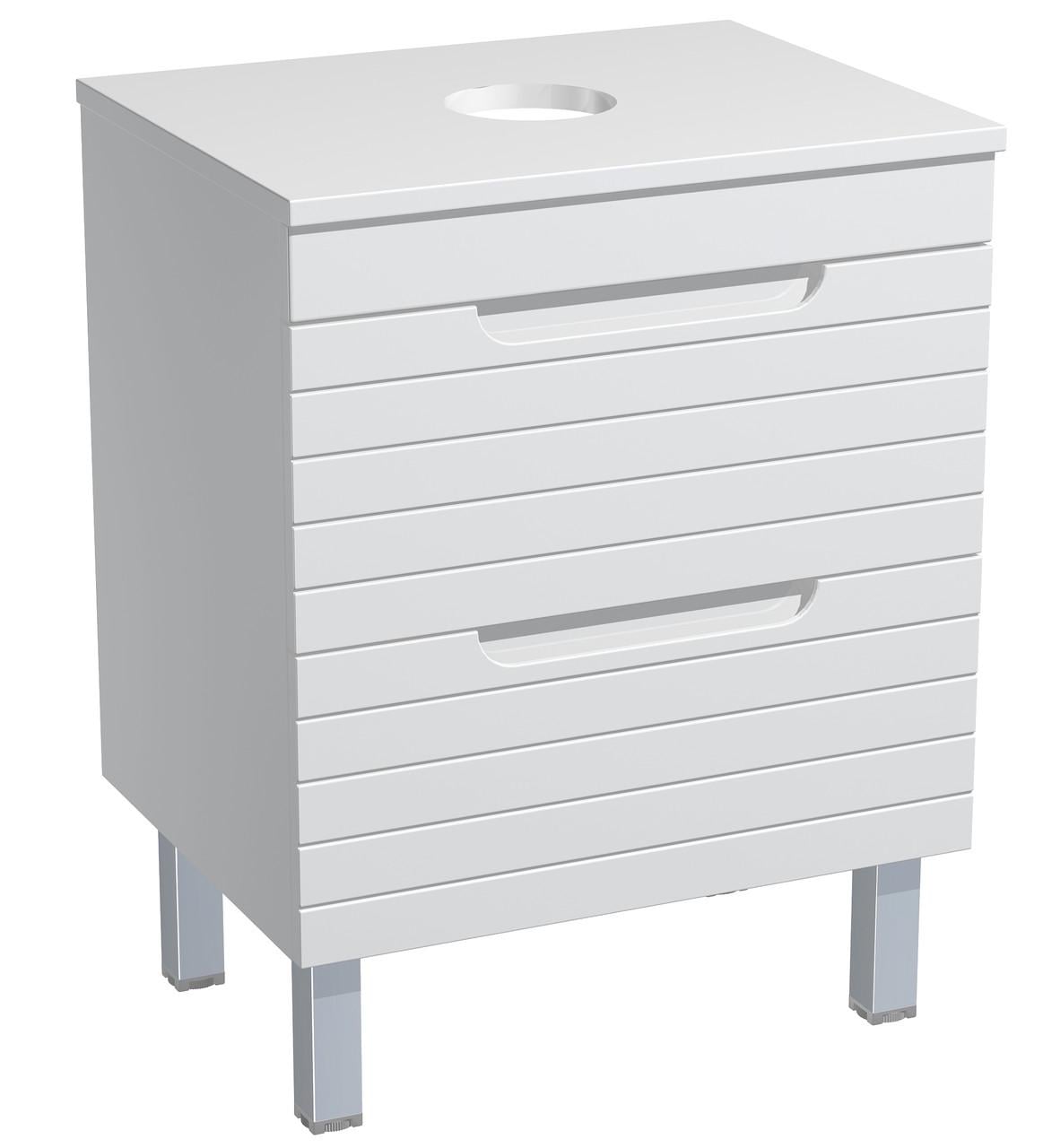 Напольная тумба для ванной комнаты Milleau PARALLEL 60 со столешницей