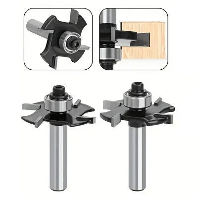 Набор пазовых фрез с кромками шириной 2 и 4 мм для соединения под углом 90° 2 шт. (C01582-1) - фото 2 Набор пазовых фрез с кромками шириной 2 и 4 мм для соединения под углом 90° 2 шт. (C01582-1) - фото 2