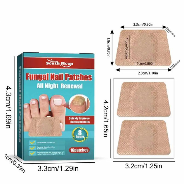 Коригувальні пластир-наклейки R9360 для врослих нігтів Nail Patches в упаковці 16 шт. - фото 8 Коригувальні пластир-наклейки R9360 для врослих нігтів Nail Patches в упаковці 16 шт. - фото 8