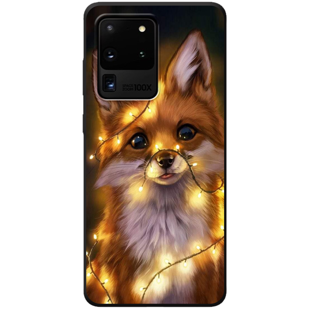Чохол Boxface Samsung G988 Galaxy S20 Ultra Різдвяна Лисичка Чорний силікон (38878-up2399-44015)