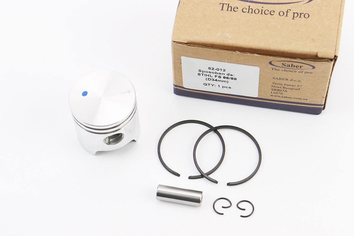 Поршень для мотокос/тримерів FS-86/88 34мм/палець 8 мм (213009)