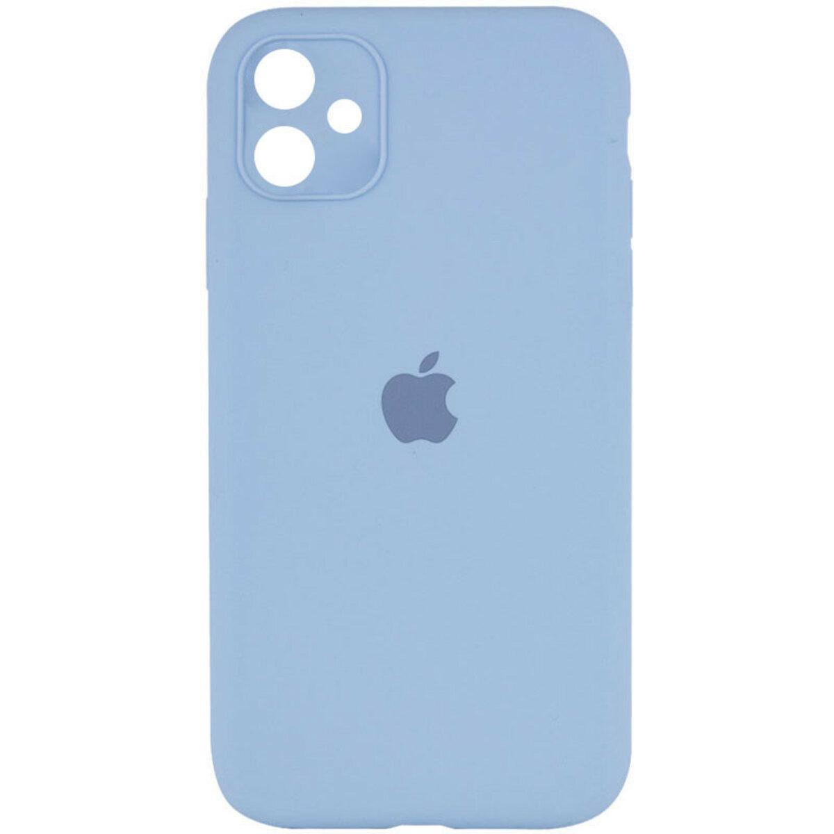 Протиударний чохол для Apple iPhone 12 Silicone Full Case AA Camera Protect / Cornflower