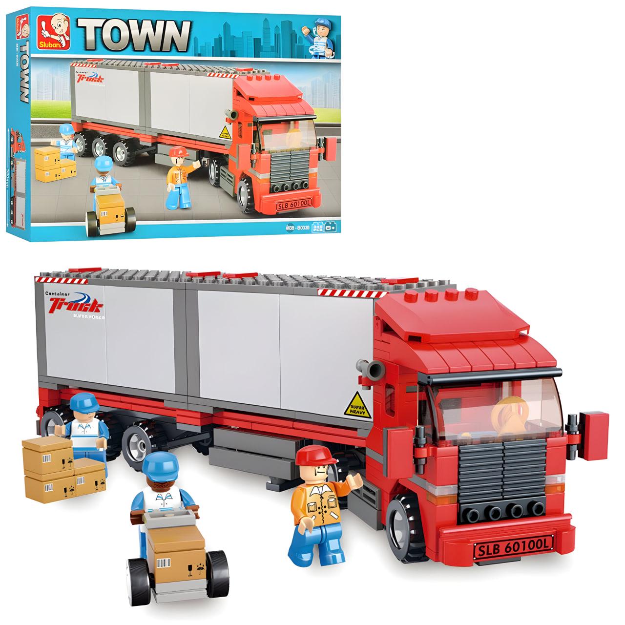 Конструктор Sluban Красный грузовик 345 дет. (M38-B0338)