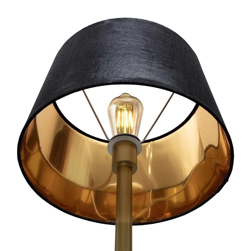 Торшер MSK ELECTRIC NL 3621 GD/BK с черным плафоном из ткани под лампу Е27 Золотой - фото 5 Торшер MSK ELECTRIC NL 3621 GD/BK с черным плафоном из ткани под лампу Е27 Золотой - фото 5