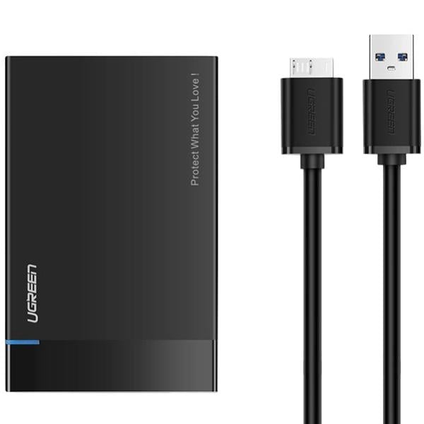Карман внешний UGREEN для HDD/SSD M.2 US221 SATA USB 3.0 Black (30848)
