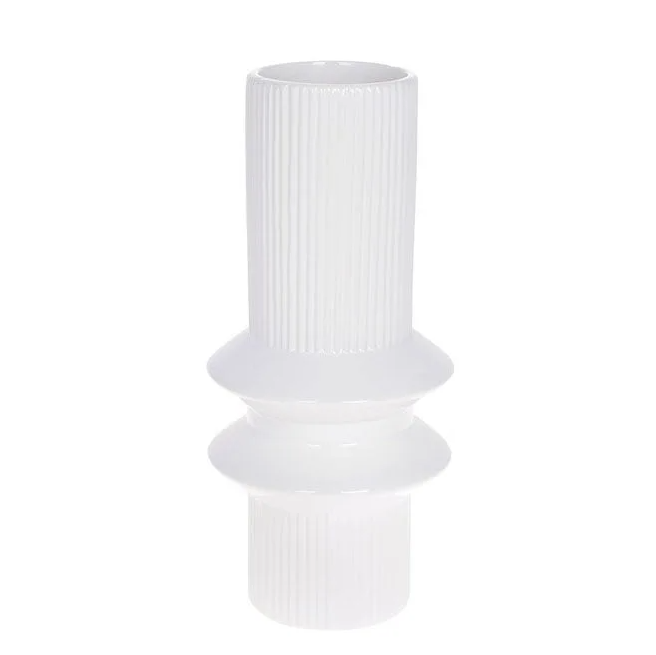 Ваза керамическая Flora 28 см Белый (32340)