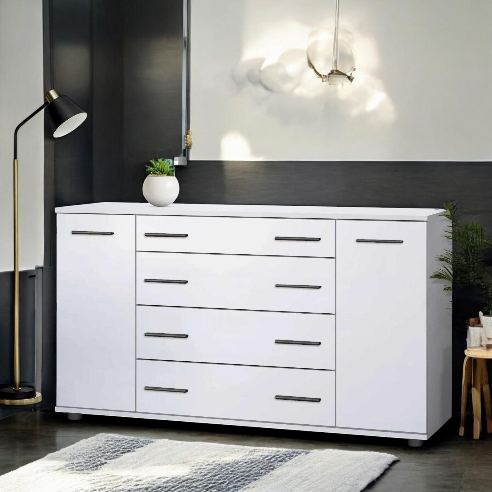 Комод большой для вещей в спальню и гостиную Белый (О-4) - фото 2 Комод большой для вещей в спальню и гостиную Белый (О-4) - фото 2