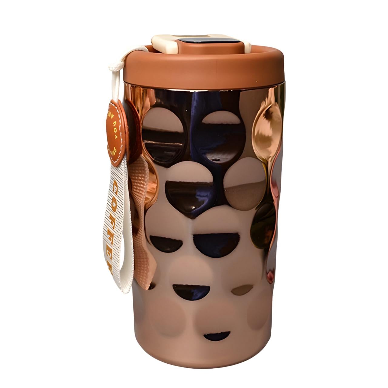 Термочашка с дисплеем температуры 410 мл Золотой (BC-0376)