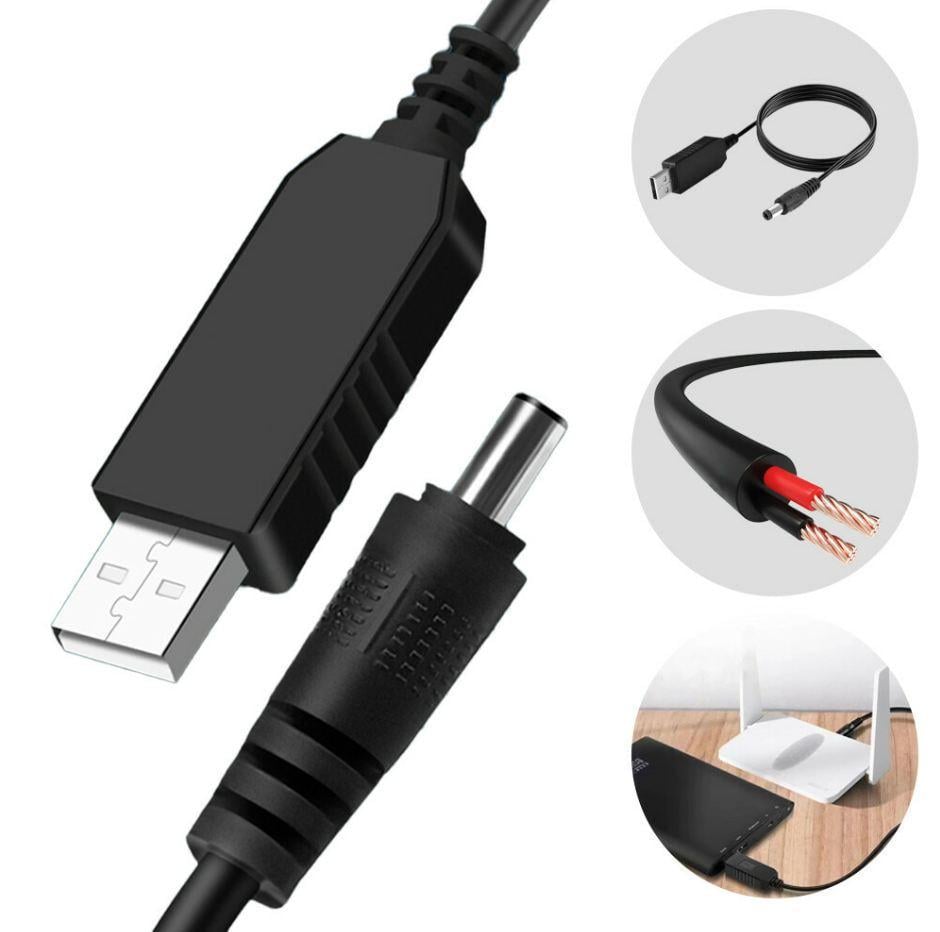 Кабель для роутера Berger DC 5,5х2,1 мм USB 5V to 9V (20823903) - фото 3