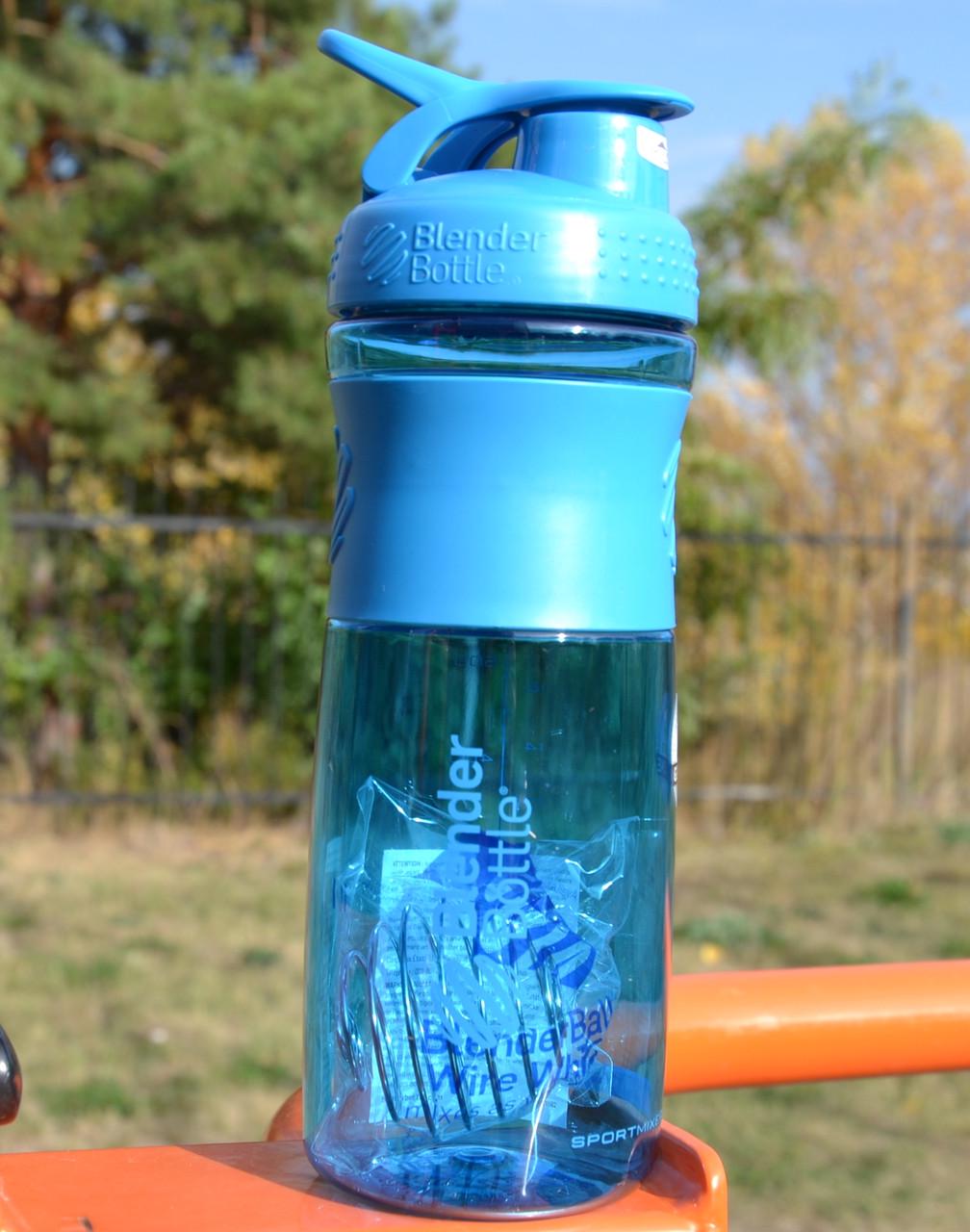 Шейкер спортивний BlenderBottle SportMixer 28oz 820 ml Cyan - фото 5