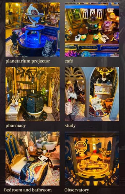 Конструктор-румбокс DIY House Magic Castle 24,5 х19 9х21 7 см (2104618648) - фото 7 Конструктор-румбокс DIY House Magic Castle 24,5 х19 9х21 7 см (2104618648) - фото 7