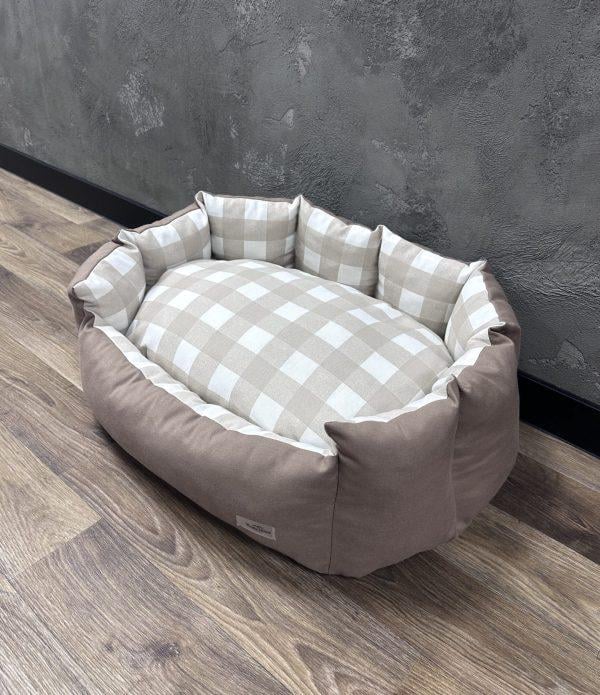 Лежак для котів та собак Comfort Home модель 2 Cell beige 50х40 см