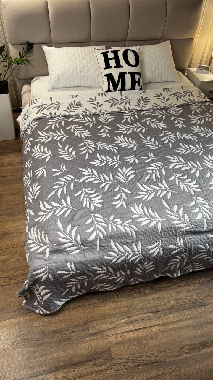 Покрывало хлопковое 200х230 см Серый (Д-muslin25-007-04) - фото 3 Покрывало хлопковое 200х230 см Серый (Д-muslin25-007-04) - фото 3