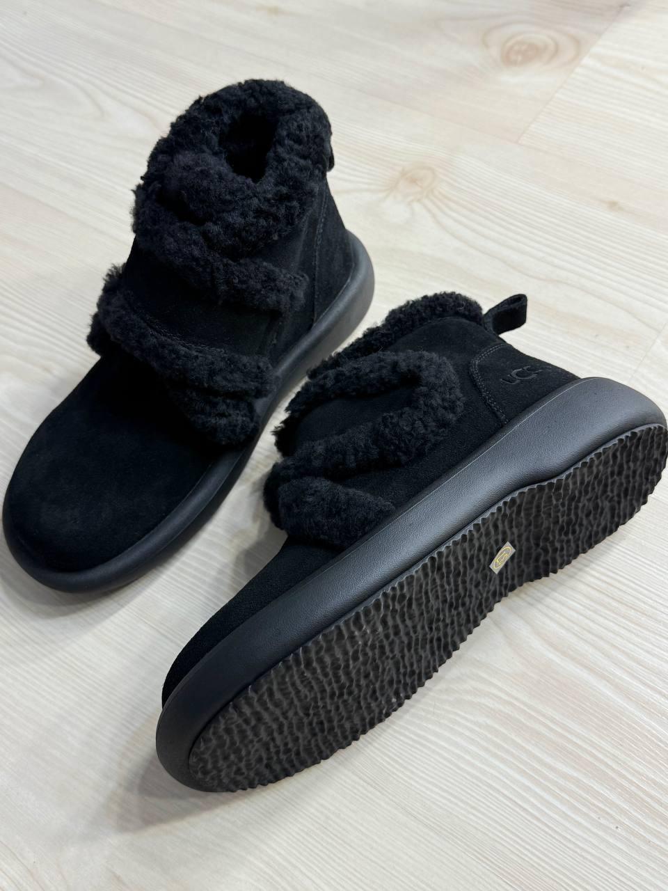 Ботинки женские Hengji 13-1 угги замшевые на меху с опушкой р. 39 Черный (5658) - фото 7 Ботинки женские Hengji 13-1 угги замшевые на меху с опушкой р. 39 Черный (5658) - фото 7
