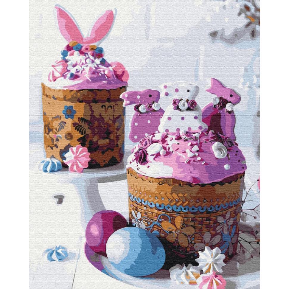 Картина по номерам Brushme Пасхальные куличи 40x50 см Разноцветный (PM-194-K-1551)