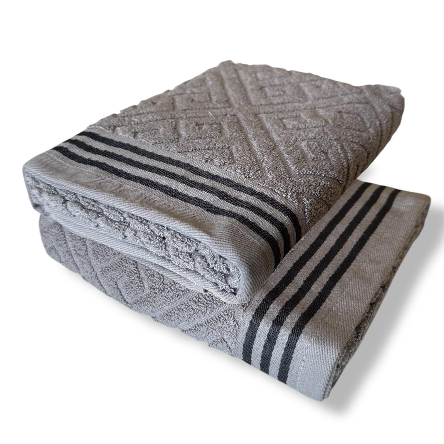 Полотенце махровое Koloco 50х90 см Светло-серый (88-261-6)