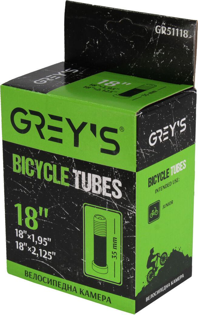 Велокамера GREY'S R-18 18х1,95-2,125 AV вентиль 35 мм (GR51118)