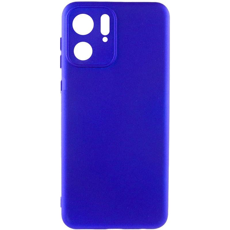 Протиударний чохол Silicone Cover Lakshmi Full Camera (A) для Motorola Edge 40 Синій / Iris