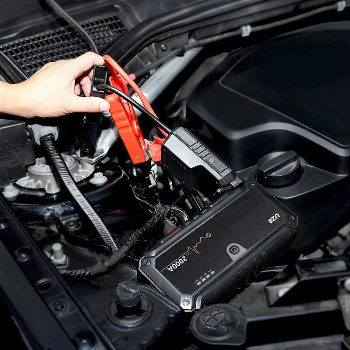 Автомобільний пусковий зарядний пристрій Jump Starter Wondertech WTST001 U28, 2000А, павербанк 20000 мАг до 3000 циклів - фото 4 Автомобільний пусковий зарядний пристрій Jump Starter Wondertech WTST001 U28, 2000А, павербанк 20000 мАг до 3000 циклів - фото 4
