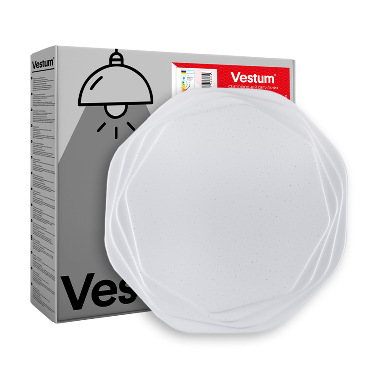 Стельовий світильник Vestum ROSE зоряне небо 30W 4000К 395х65 мм