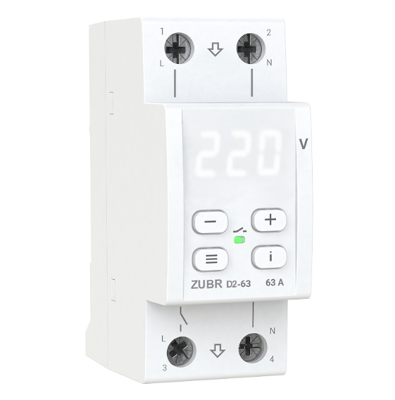 Реле напруги ZUBR D2-63 63А (27210921)