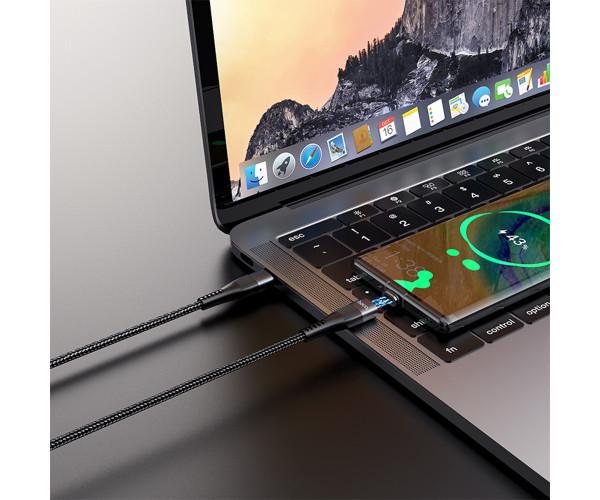 Кабель-Data Hoco U99 Vortex Magnetic Cable Type-C 5A 100 W 2 м Black - фото 5