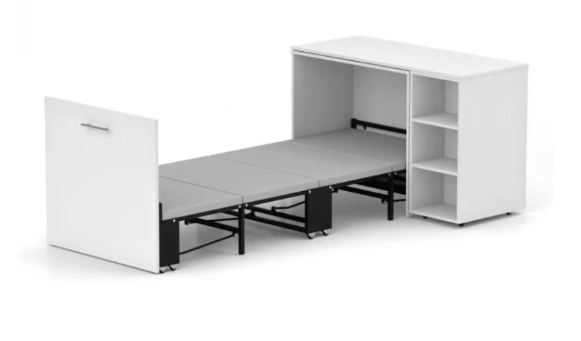 Кровать-трансформер/письменный стол/тумба/комод Knap Knap Sirim-C1 4в1 121х216х77,8 см Белый