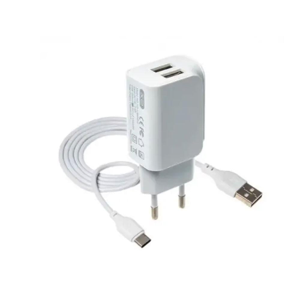 Сетевое зарядное устройство Xo L35D 2.1A/2USB Type-C White (59410-0616) - фото 3